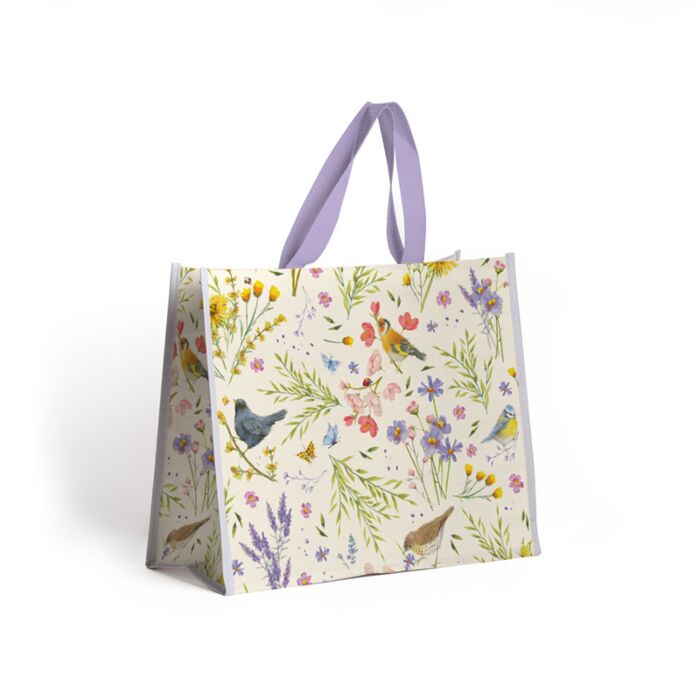 Borsa Shoppper - Ali&Fiori Selvatici - Wings&Wildflowers JAN PASHLEY