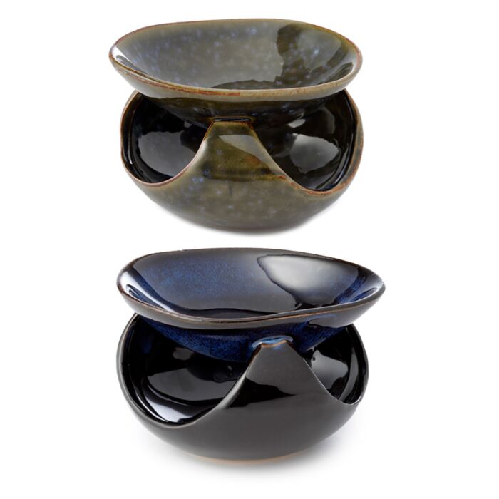 Brucia Essenze in Ceramica - Blu scuro