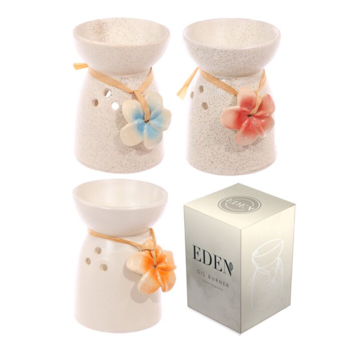 Brucia Essenze in Ceramica con Fiore - Confezione Regalo