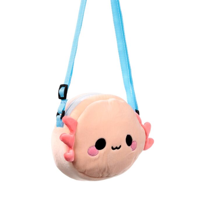 Borsa a Tracolla in Peluche - Maddie, l'Axolotl - Animali Dolci