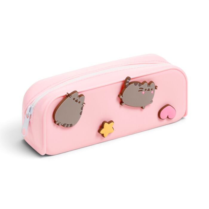 Astuccio in Silicone con Decorazioni - Stelle & Cuori - Pusheen il Gatto