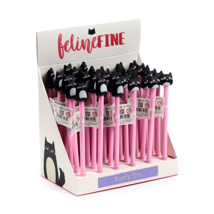 Penna con Copripenna - Gatto Nero Feline Fine