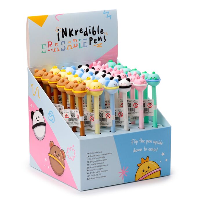 Penna Cancellabile Inkredible con Copripenna - Animali Dolci