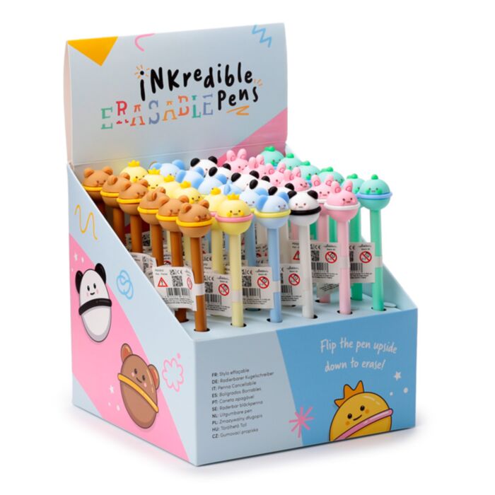 Penna Cancellabile Inkredible con Copripenna - Animali Dolci ADORAMALS