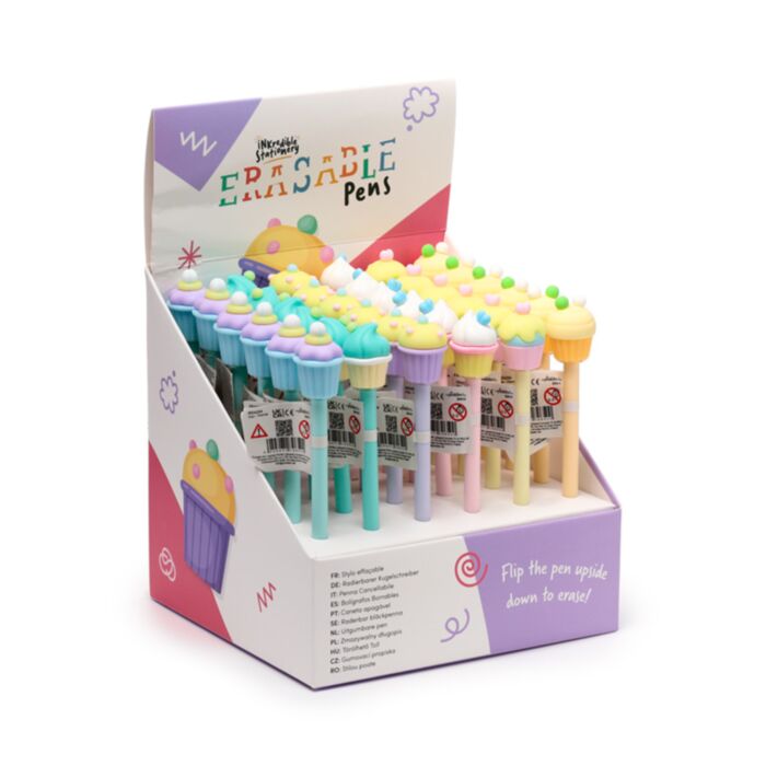 Penna Cancellabile Inkredible con Copripenna - Cupcake