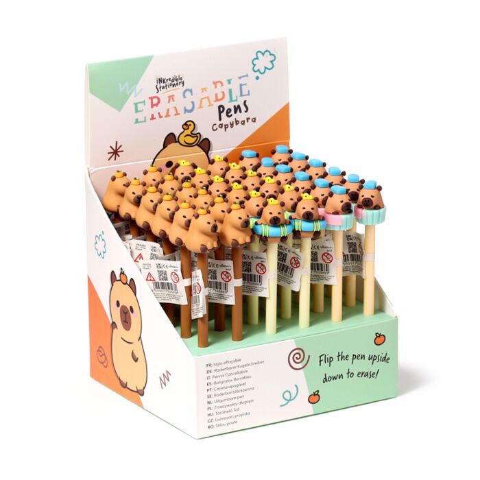 Penna Cancellabile Inkredible con Copripenna - Capibara