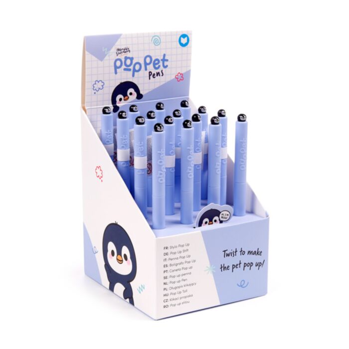 Penna con Top Pop Up - Pinguino - Animali Dolci ADORAMALS