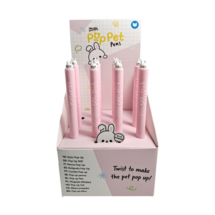 Penna con Top Pop Up - Coniglio - Animali Dolci