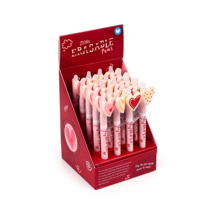 Penna Cancellabile Inkredible con Copripenna - Cuore - Amore