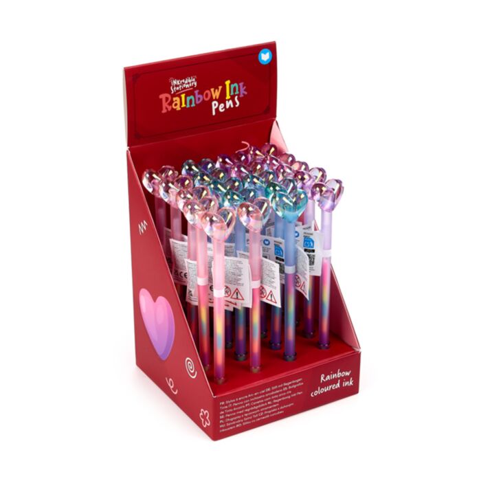 Penna con Inchiostro Arcobaleno - Cuore - Amore