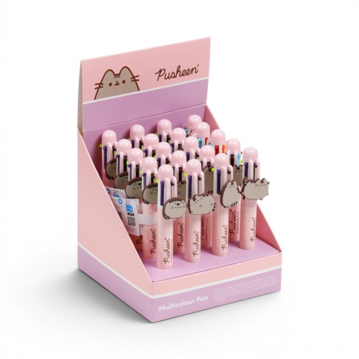 Penna Multicolore (6 Colori) - Pusheen il Gatto