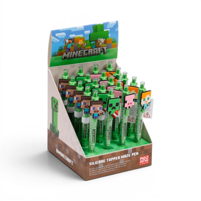 Penna Labirinto con Topper in Silicone - Minecraft