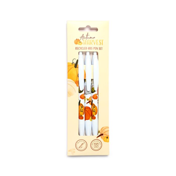 Set di 3 Penne in Plastica Riciclata RABS - Zucca
