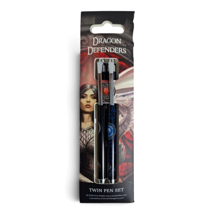 Set di 2 penne - Anne Stokes Dragon Defender