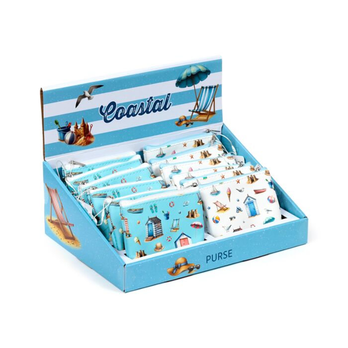 Portamonete in PVC con Cerniera - Icone della Spiaggia