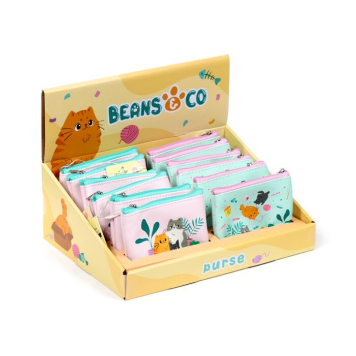 Portamonete in PVC con Cerniera - Gatti Beans & Co