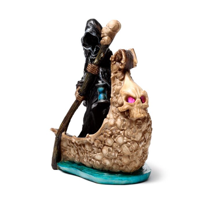 Nera Mietitrice su Barca di Teschi con LED