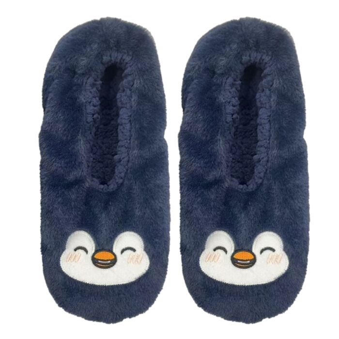 Pantofole in Peluche Antiscivolo - Pinguino - ADORAMALS - Taglia EU39-41 / UK6-9