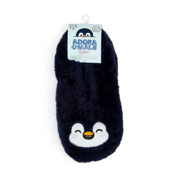 Pantofole in Peluche Antiscivolo - Pinguino - ADORAMALS - Taglia EU39-41 / UK6-9