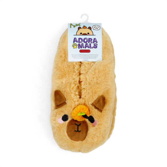 Pantofole in Peluche Antiscivolo - Capibara - Taglia EU36-38 / UK3-6