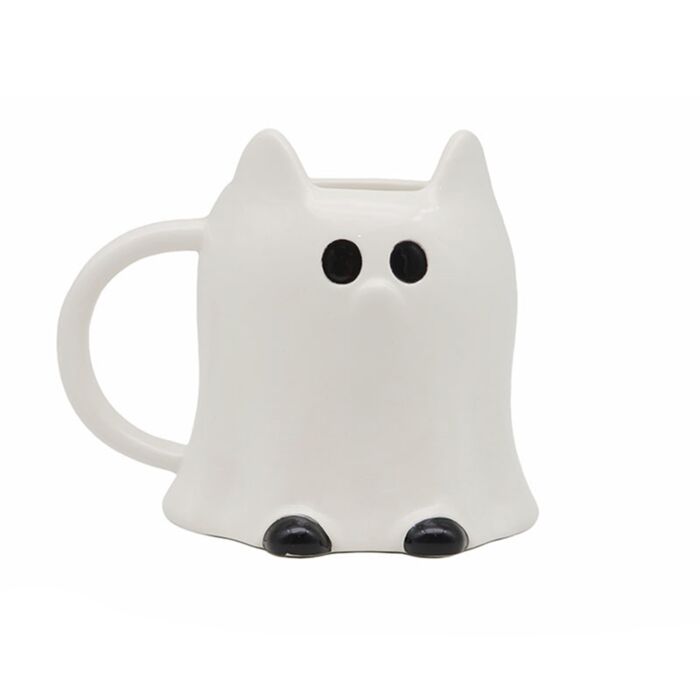 Tazza in Ceramica a Forma di Gatto Fantasma SPOOKY