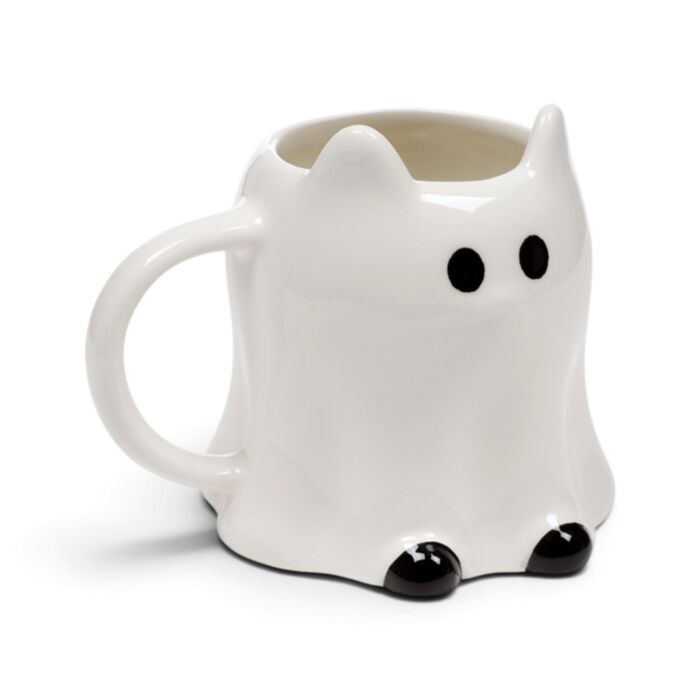 Tazza in Ceramica a Forma di Gatto Fantasma SPOOKY