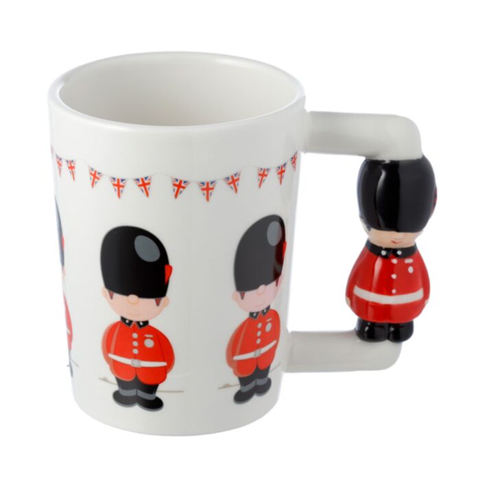 Tazza in Ceramica con Manico a Forma di Guardia Reale Londinese - Londra