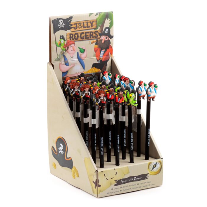 Matita con Coprimatita in PVC - Pirati - Jolly Rogers