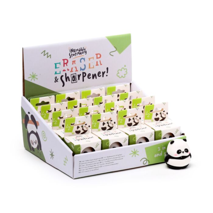 Temperamatite e Gomma 2 in 1  - Panda