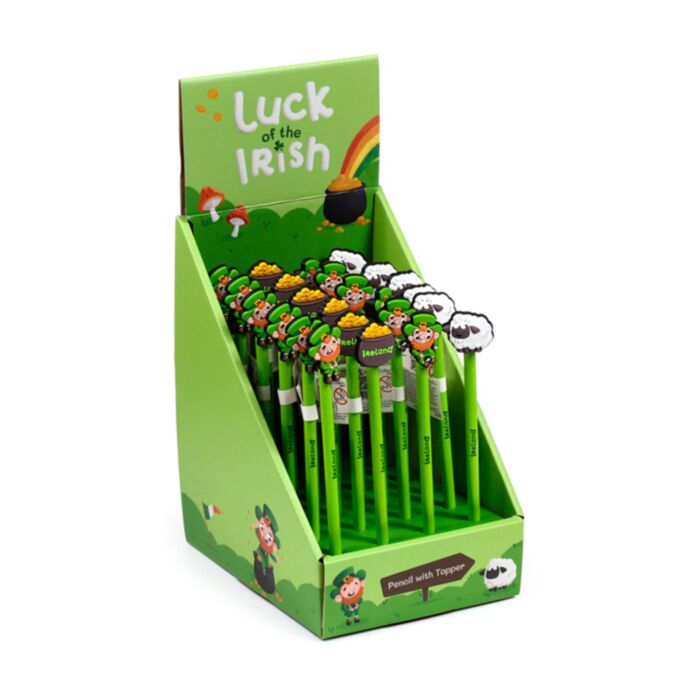 Matita con Coprimatita in PVC - Folletto Portafortuna Irlandese - Irlanda
