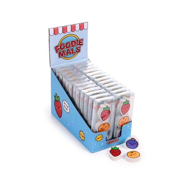 Set di 3 Gomme da Cancellare - Frutta - Foodiemals