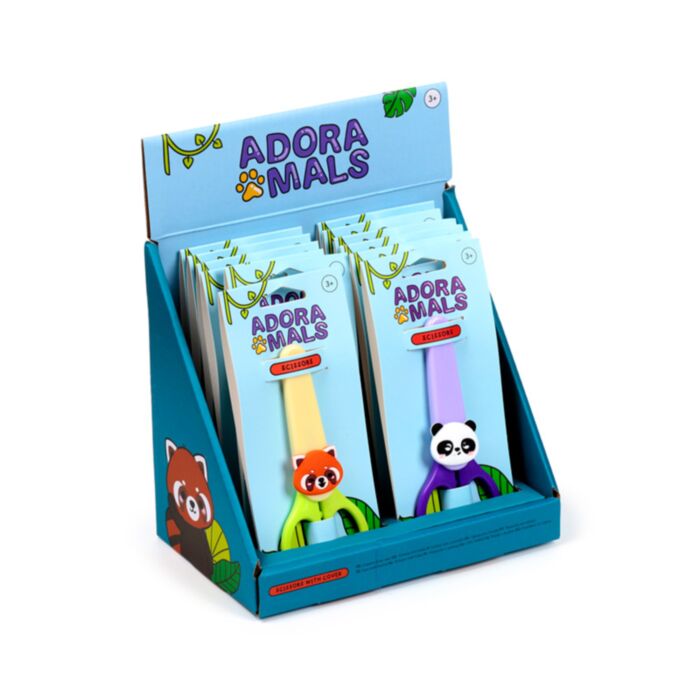 Forbici per Bambini con Custodia - Animali Dolci Selvatici ADORAMALS