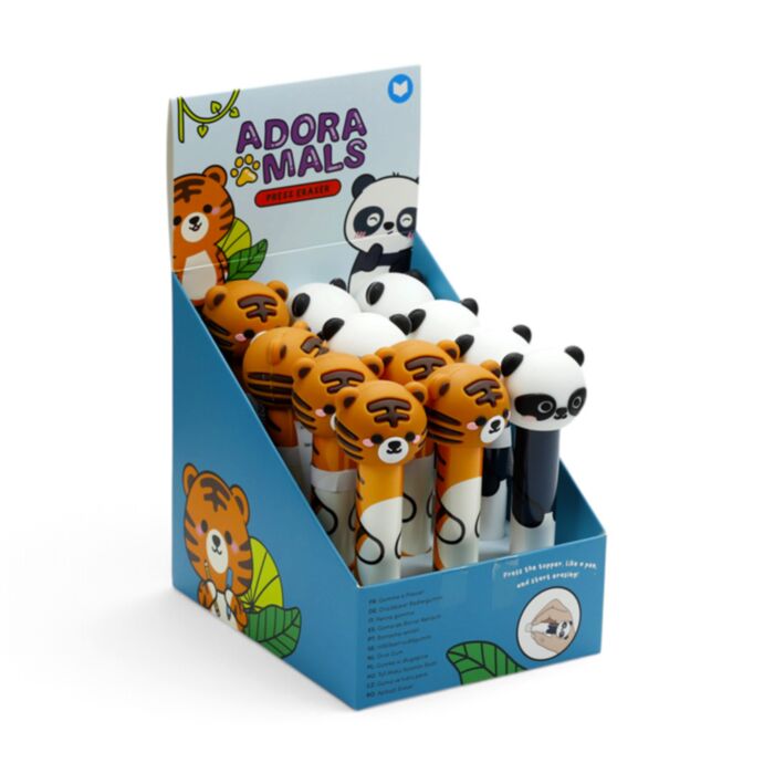 Gomma Penna con Topper Sagomato - Animali Dolci Selvatici ADORAMALS