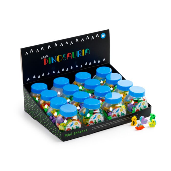 Confezione di Mini Gomme da Cancellare - Dinosauri - Dinosauria
