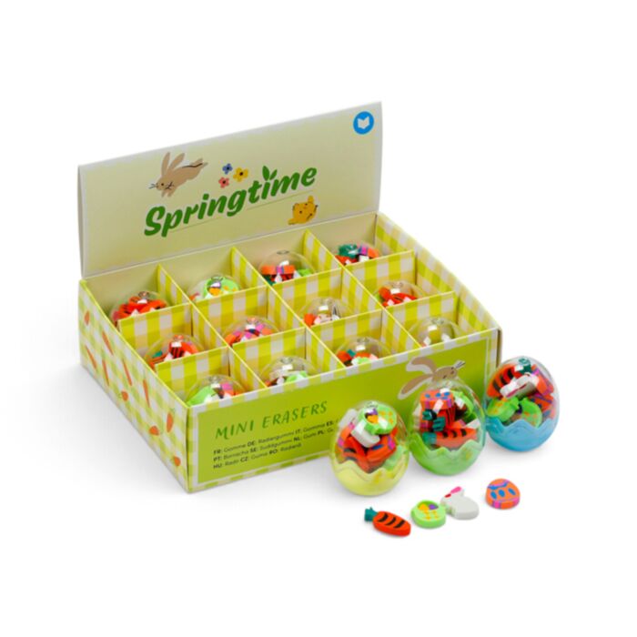 Confezione di Mini Gomme da Cancellare - Uovo - Springtime