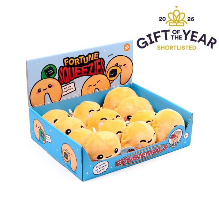 Antistress di Peluche - Biscotto della Fortuna - Foodiemals - Queasy Squeezies