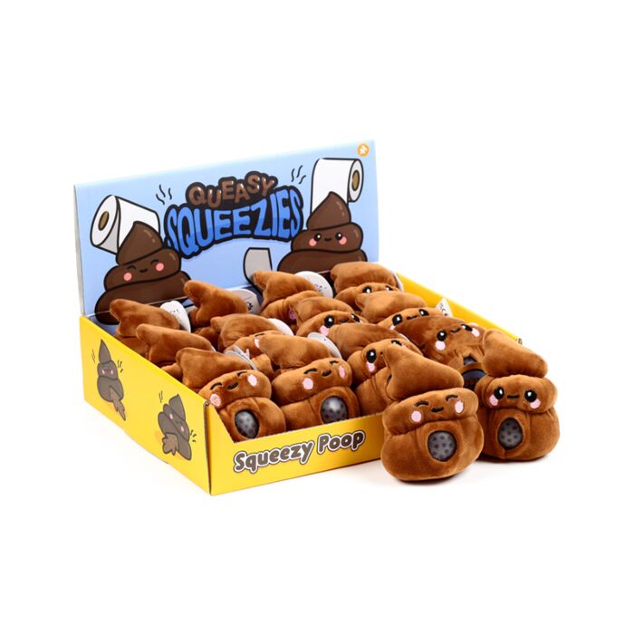 Antistress di Peluche - Poop - Cacca - Queasy Squeezies