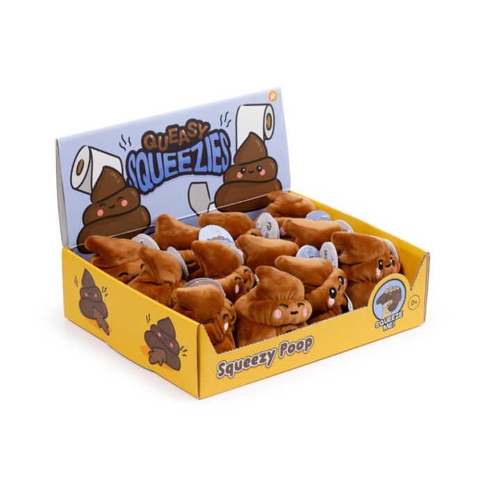 Antistress di Peluche - Poop - Cacca - Queasy Squeezies