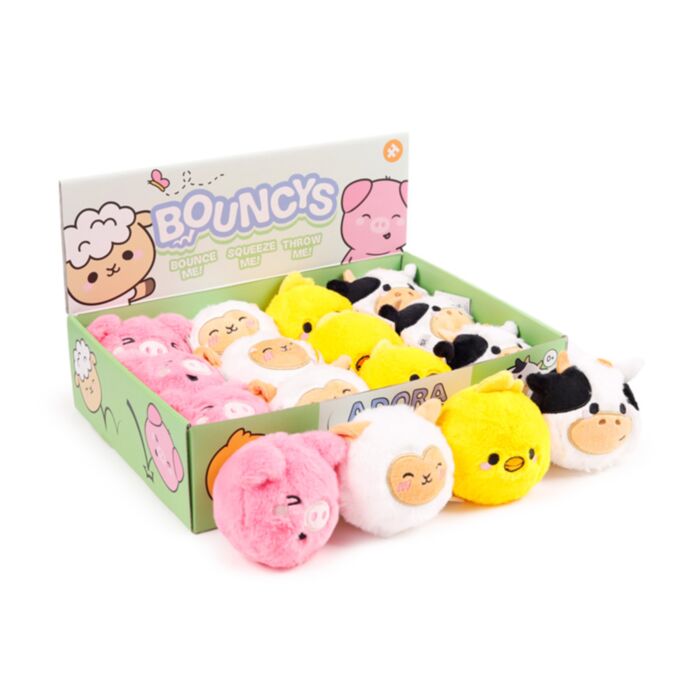 Palla Pazza Rimbalzante in Peluche - Animali Dolci ADORAMALS