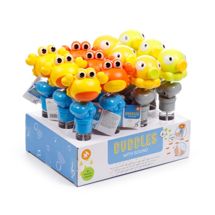 Bolle di Sapone con Suono - Granchio e Polpo