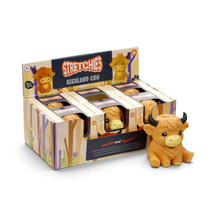 Giocattolo elastico a forma di mucca Highland Coo