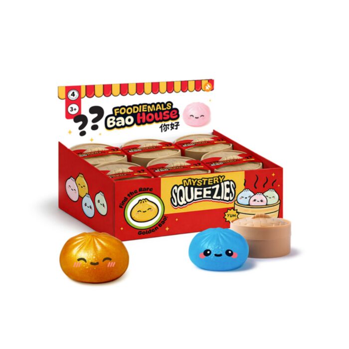 Scatola a sorpresa con mini giocattolo antistress morbido a forma di bao - Maltose Foodiemals Bao House