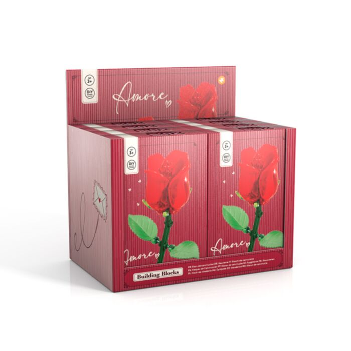 Kit di costruzione Micro Blox a forma di rosa - Amore Heart
