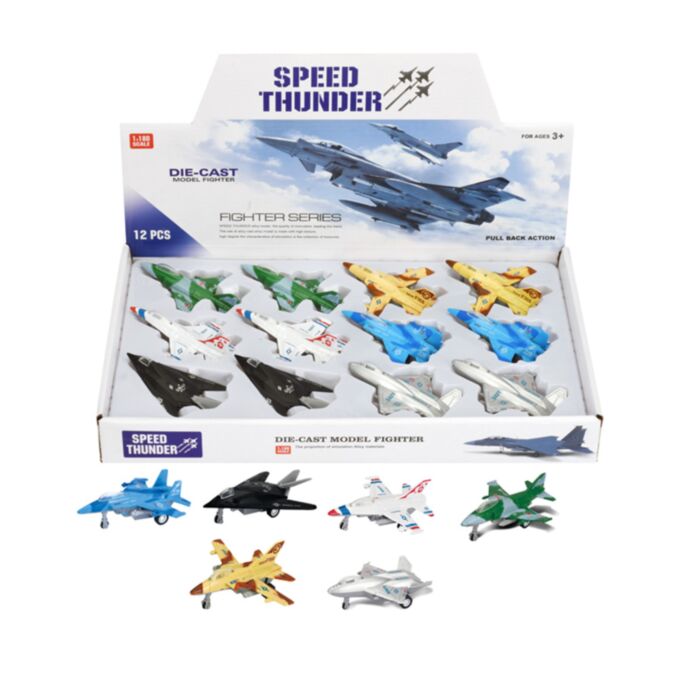 Aereo da combattimento Speed Thunder con movimento a retrocarica