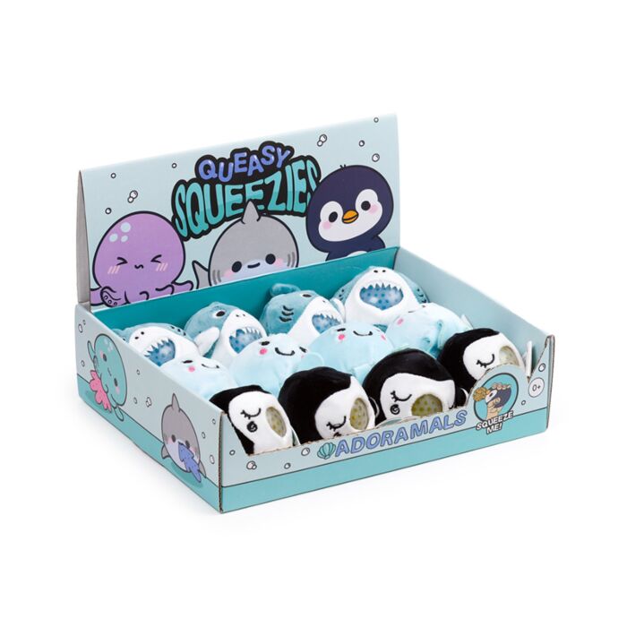 Antistress di Peluche - Oceano - Animali Dolci ADORAMALS - Queasy Squeezies