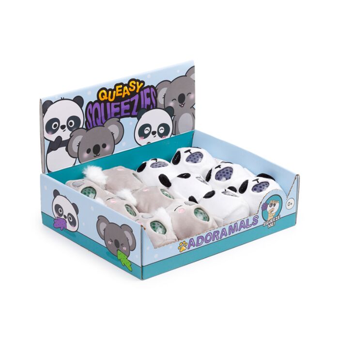 Antistress di Peluche - Panda&Koala - Animali Dolci ADORAMALS - Queasy Squeezies