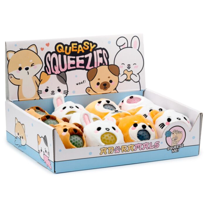Antistress di Peluche - Cuccioli - Animali Dolci ADORAMALS - Queasy Squeezies