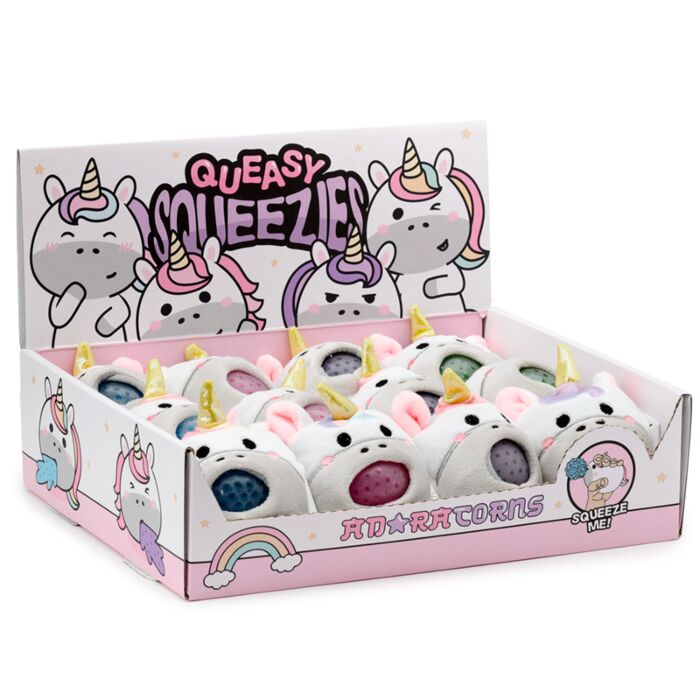 Antistress di Peluche - Unicorno - Animali Dolci - Queasy Squeezies