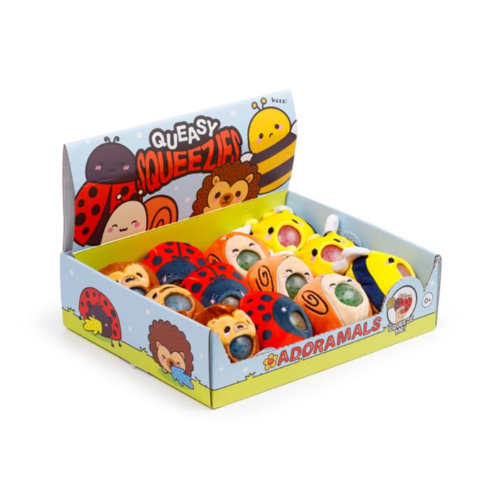Antistress di Peluche - Giardino - Animali Dolci ADORAMALS - Queasy Squeezies