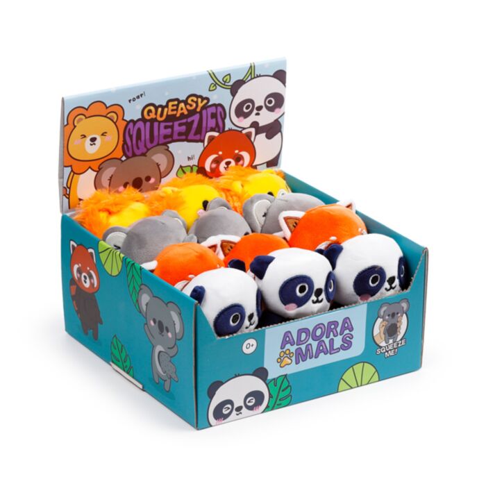 Antistress di Peluche - Mix #1 - Animali Dolci ADORAMALS - Queasy Squeezies